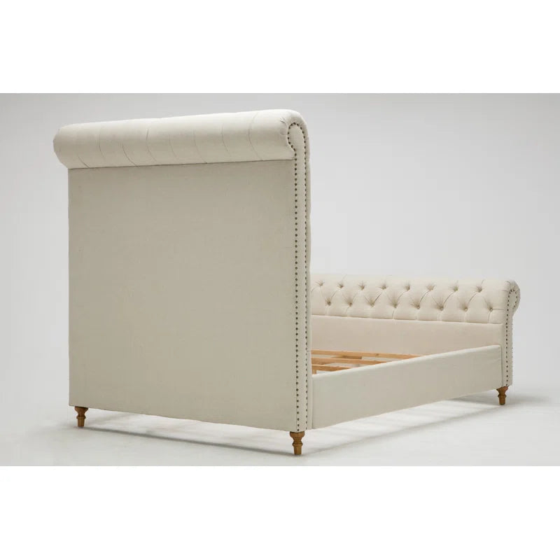 Giovani Upholstered Sleigh Bed OUCH CART