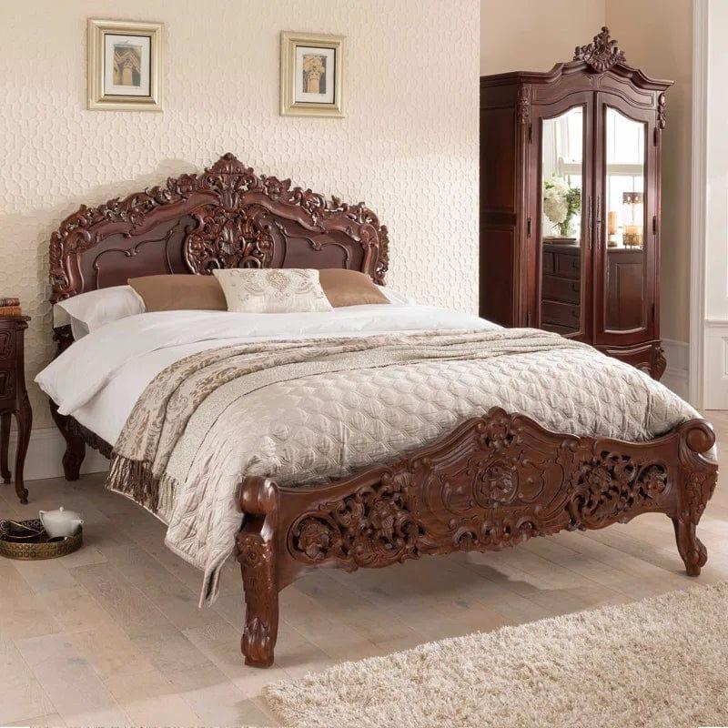 Gold Rococo Antique French Bed (Size: Single) - Ouch Cart