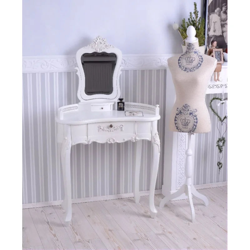 Janice Dressing Table with Mirror Ouch Cart