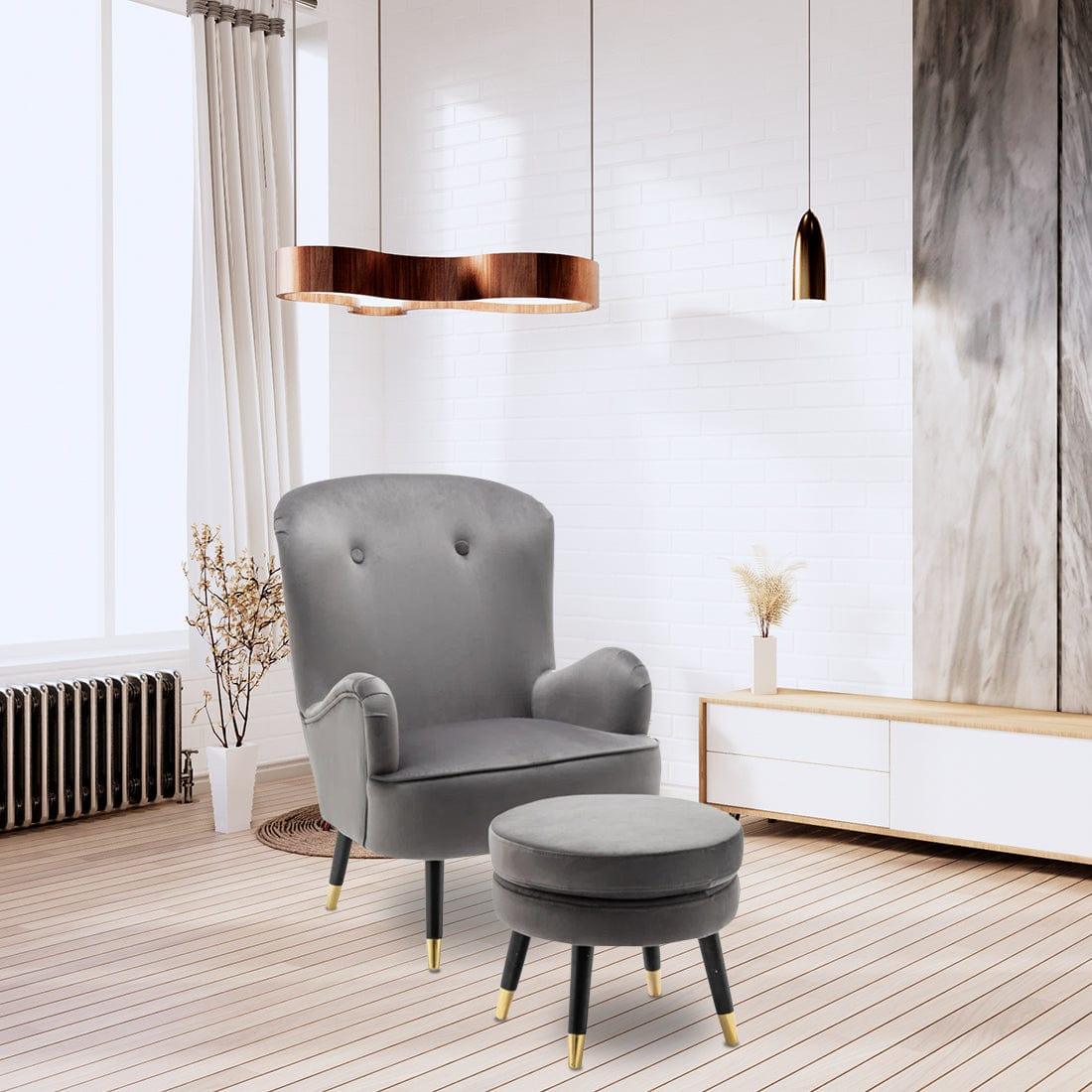epperly chair with ottoman - Ouch Cart