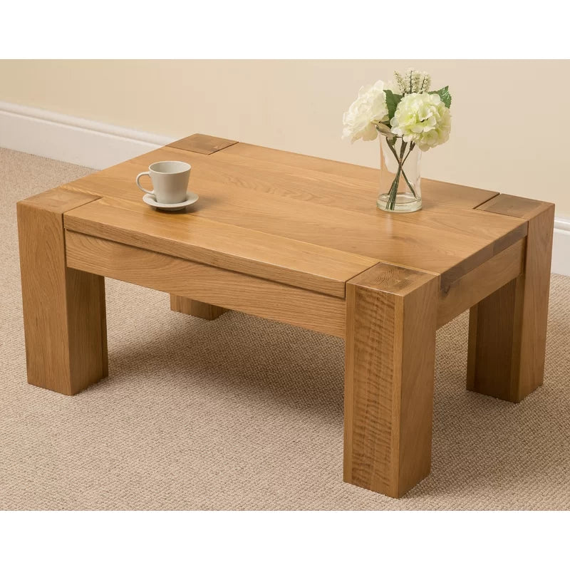Sarilia Solid Wood Coffee Table Ouch Cart