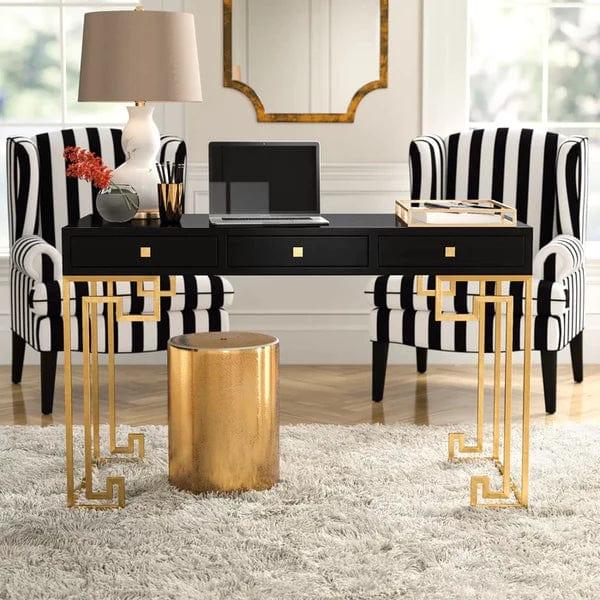 Lauri Desk dressing table design with storage with stool - Ouch Cart