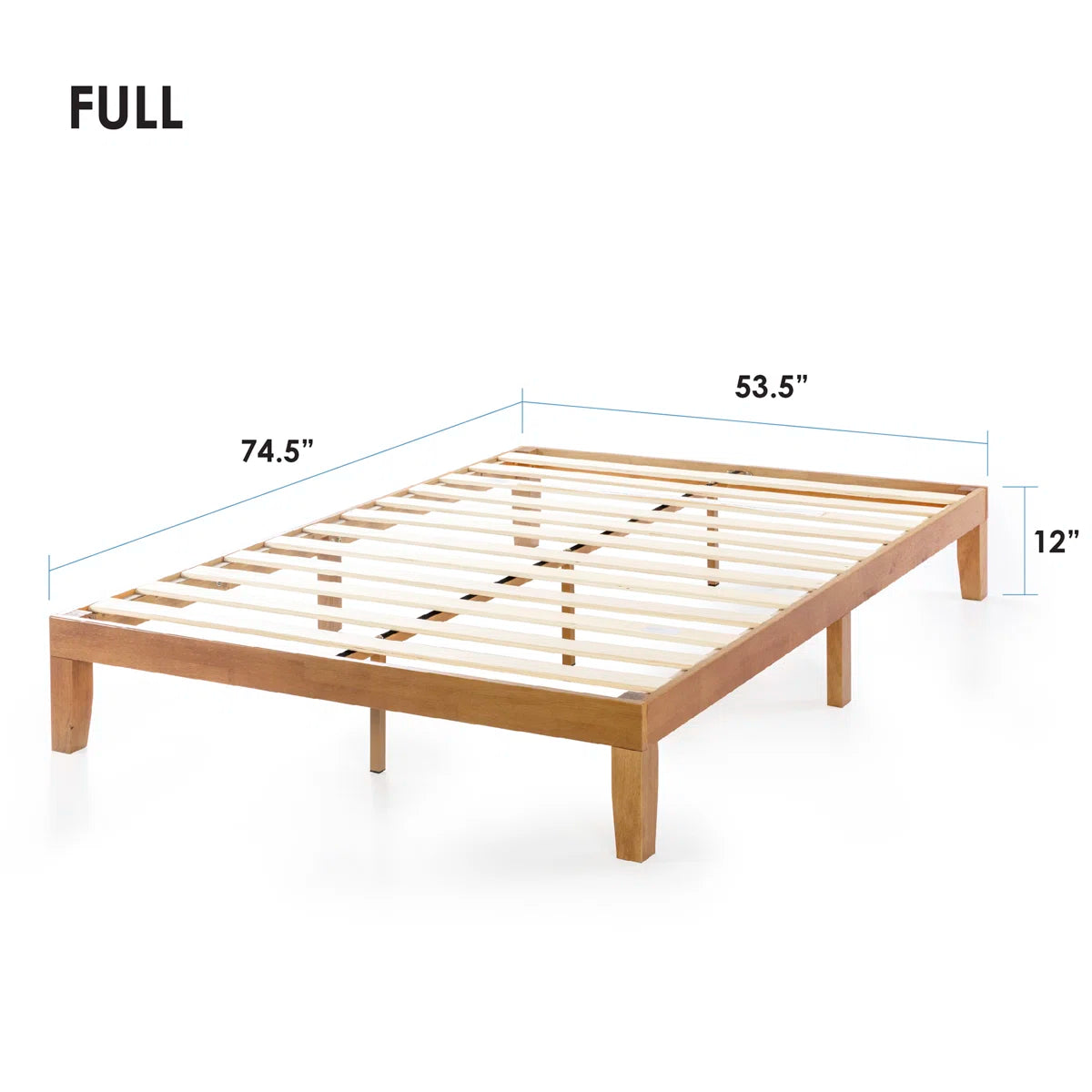 Harlow Modern Solid Wood Platform Bed
