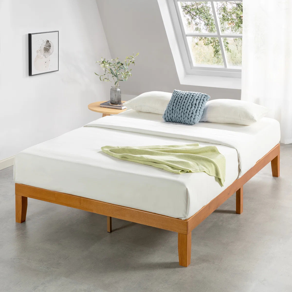 Harlow Modern Solid Wood Platform Bed