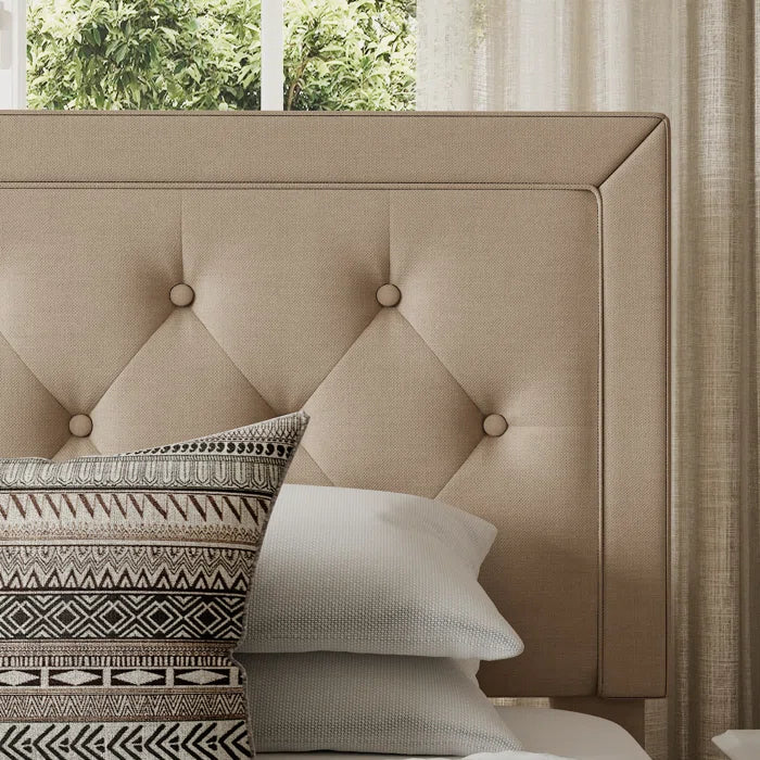 The Hegg Tufted Upholstered Platform Bed for a Dreamy Bedroom Retreat OUCH CART