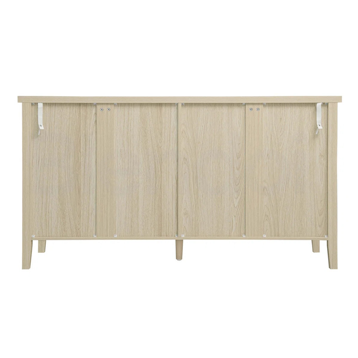 Hollowed-out 4-Door Cabinet, American Furniture Style, Ideal for Bedrooms, Living Rooms, and Studies, with Elegant Carvings and Good Air Permeability