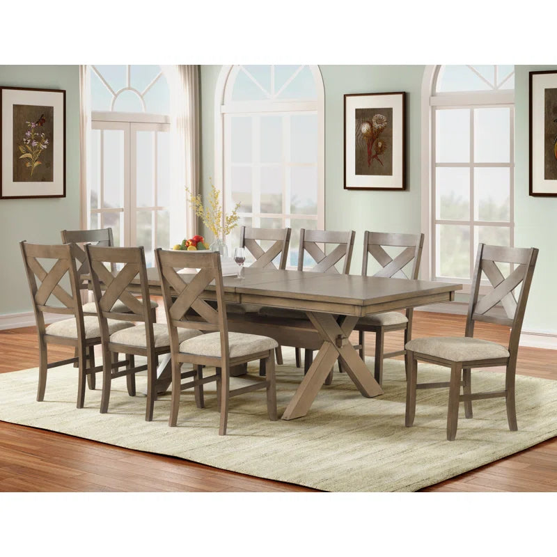 8 - Piece Trestle Dining Set