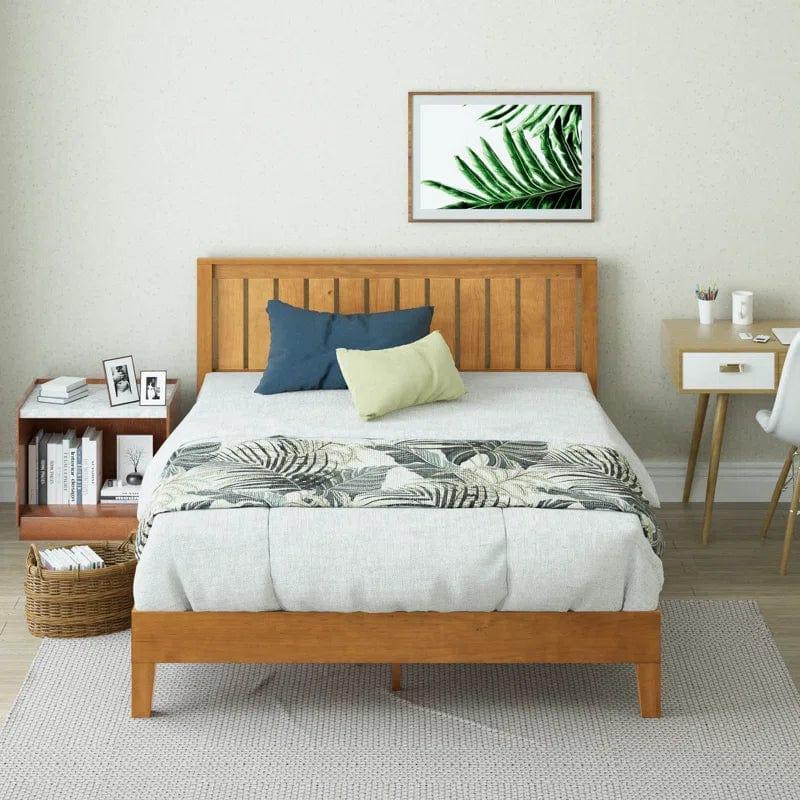 Hykkon Morgan Bed Frame with Classic Panneled Headboard - Ouch Cart