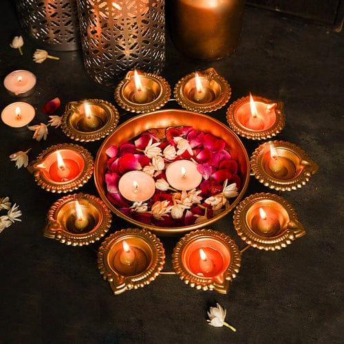 10 INCH DESIGN TEALIGHT URLI - Ouch Cart