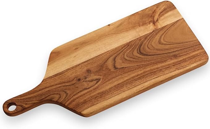 Wooden Cutting Board for Kitchen/Chopping/Serving Board, Platter for Vegetables, Cheese and Charcuterie Ouch Cart