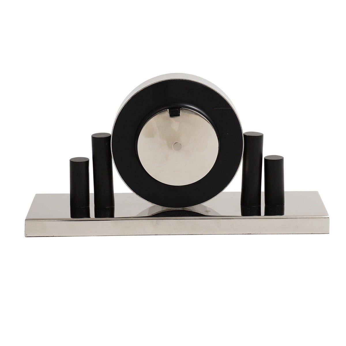 Harbor Hour clock in Silver Ouch Cart