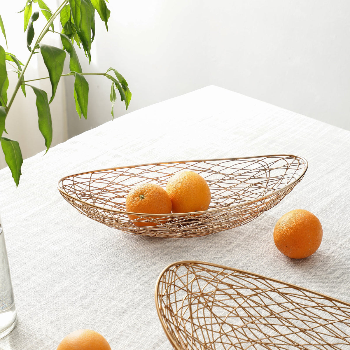 Vivian Basket in copper M.M.I. OVERSEAS