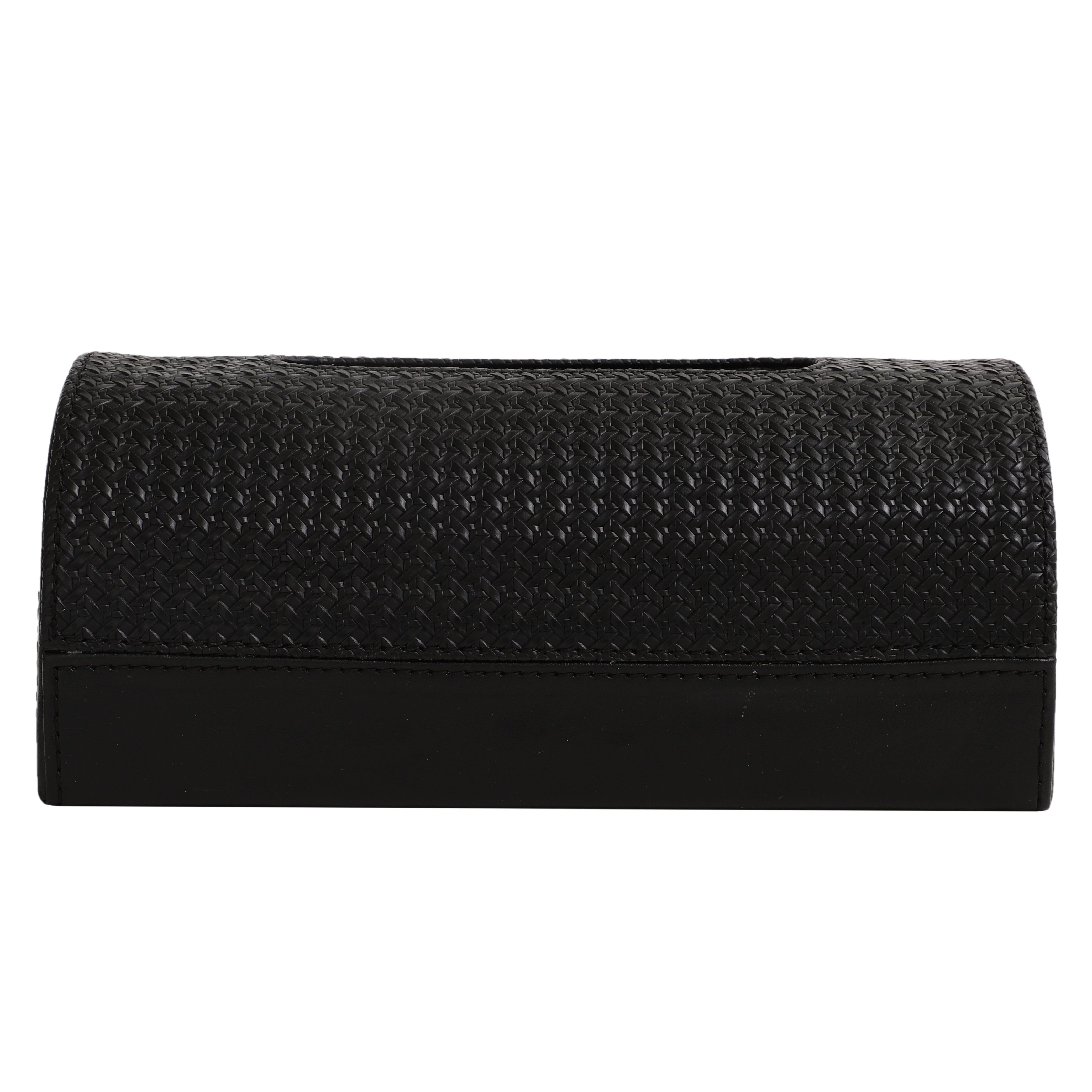 Executive D's Napkin Box Black