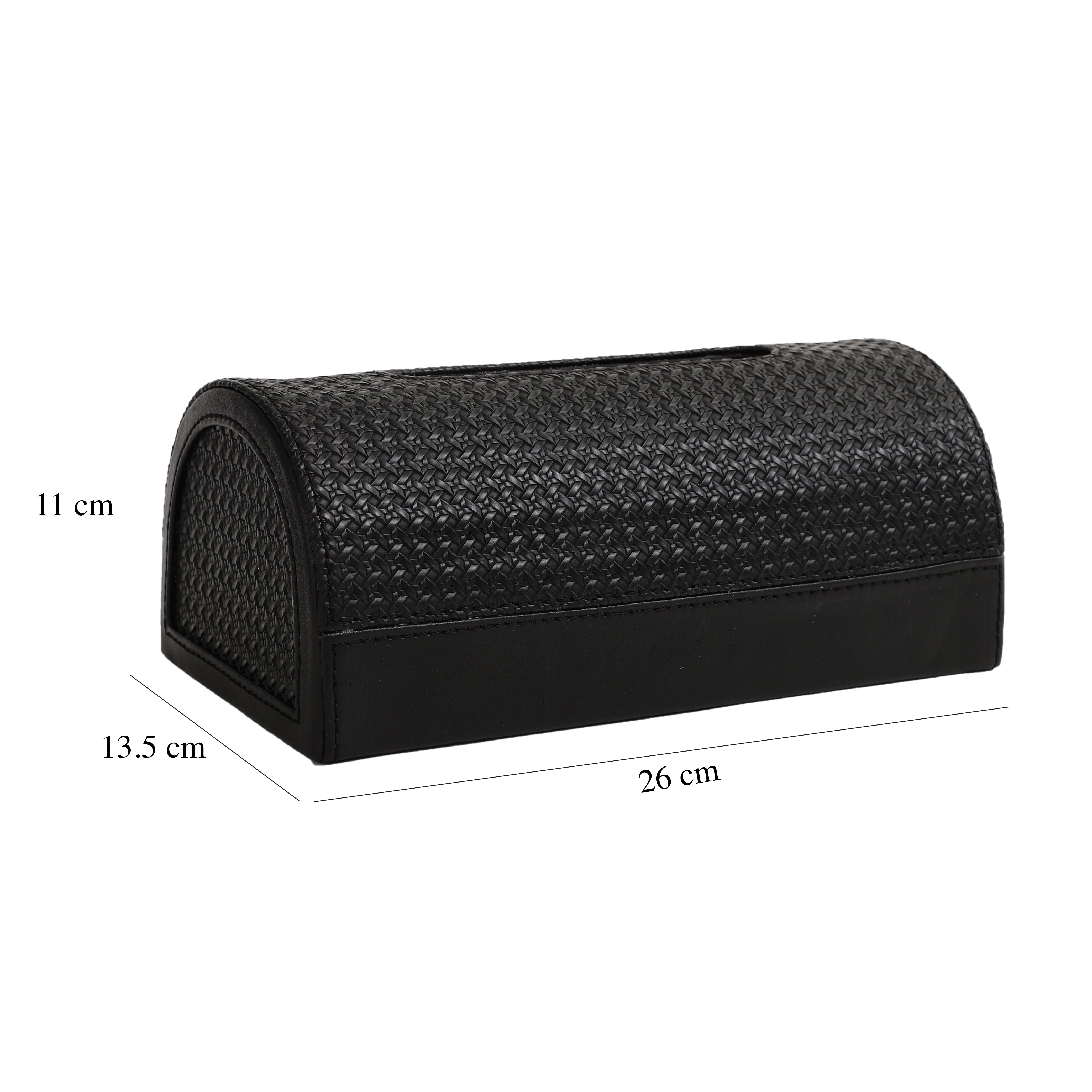 Executive D's Napkin Box Black