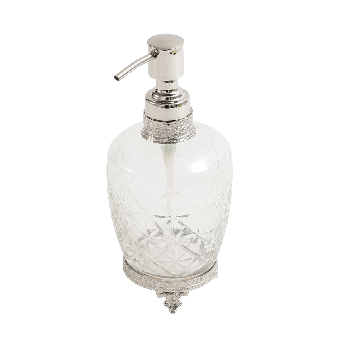 Starlight crystal Cut dispenser in silver M.M.I. OVERSEAS