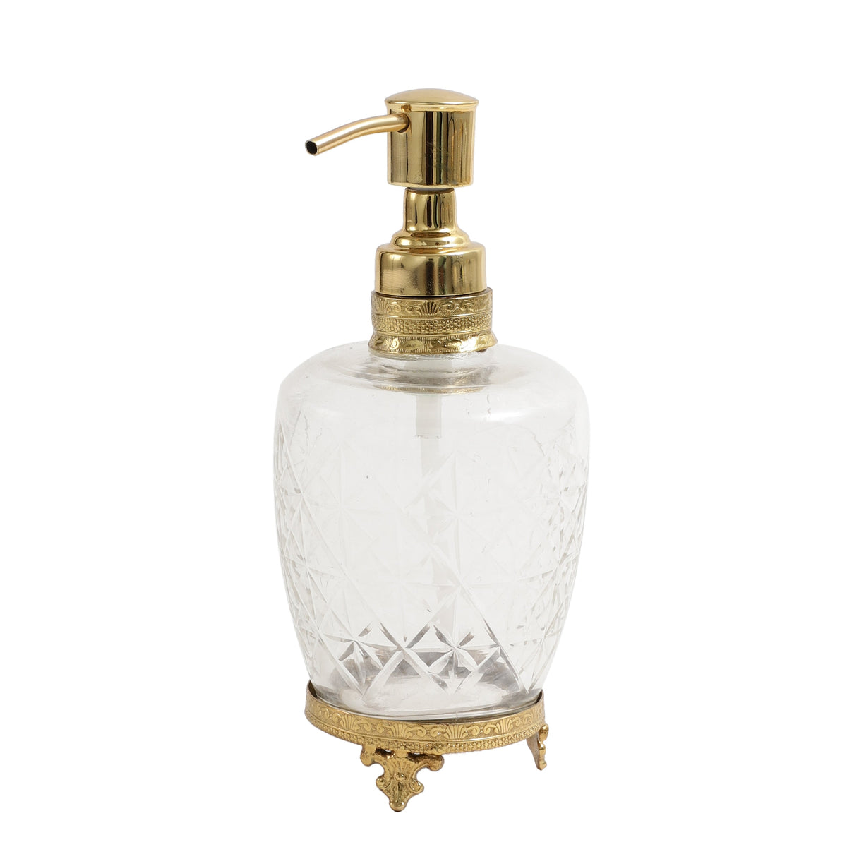 Starlight crystal Cut dispenser in gold M.M.I. OVERSEAS