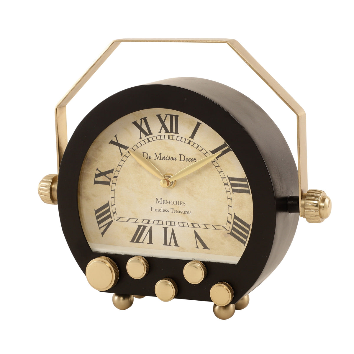Kent Clock in black gold M.M.I. OVERSEAS