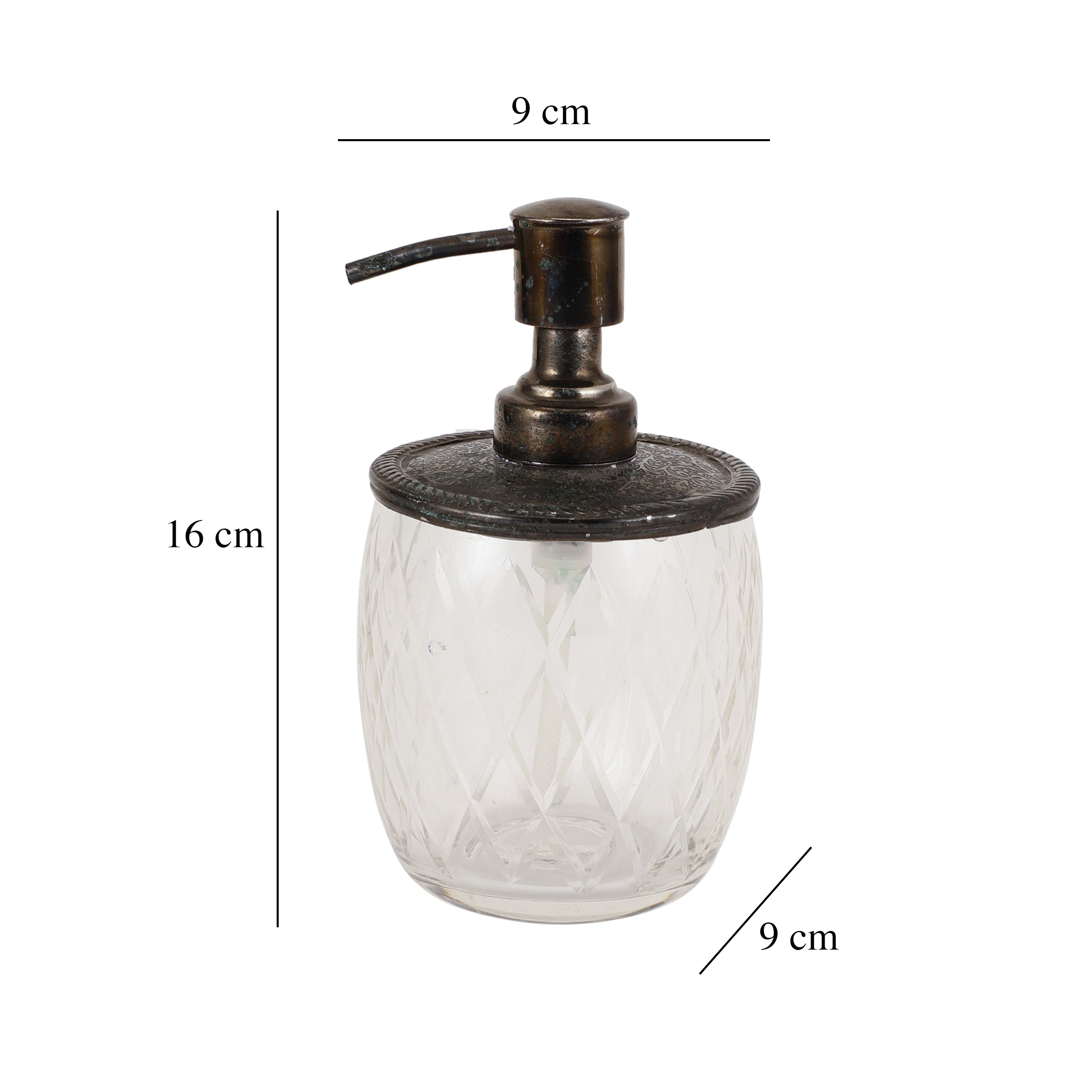 Olivia Daimond Crystal Cut bathroom set in Black