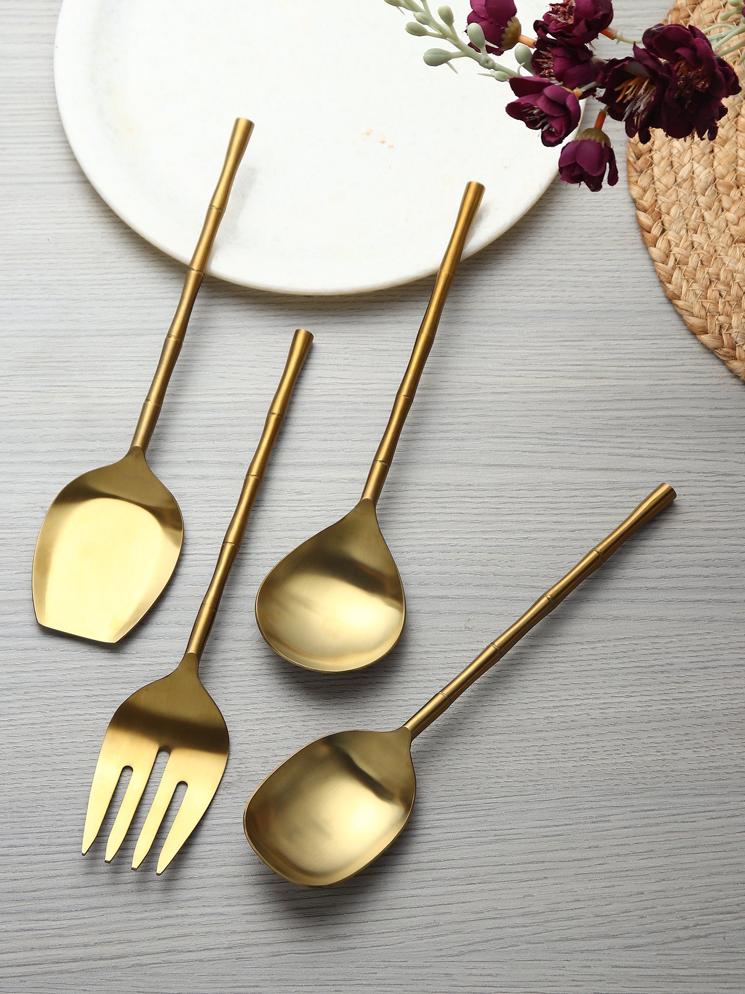 Bamboo Elegance Serving Set