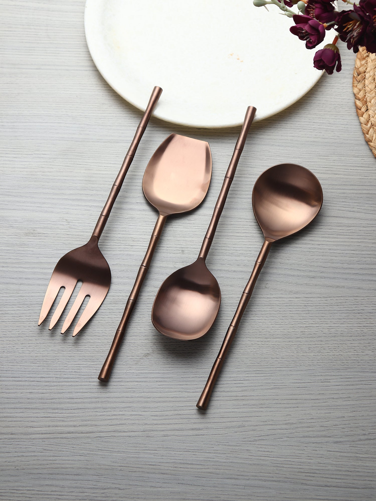 Bamboo Elegance Serving Set - OUCH CART |  kitchen &Dining