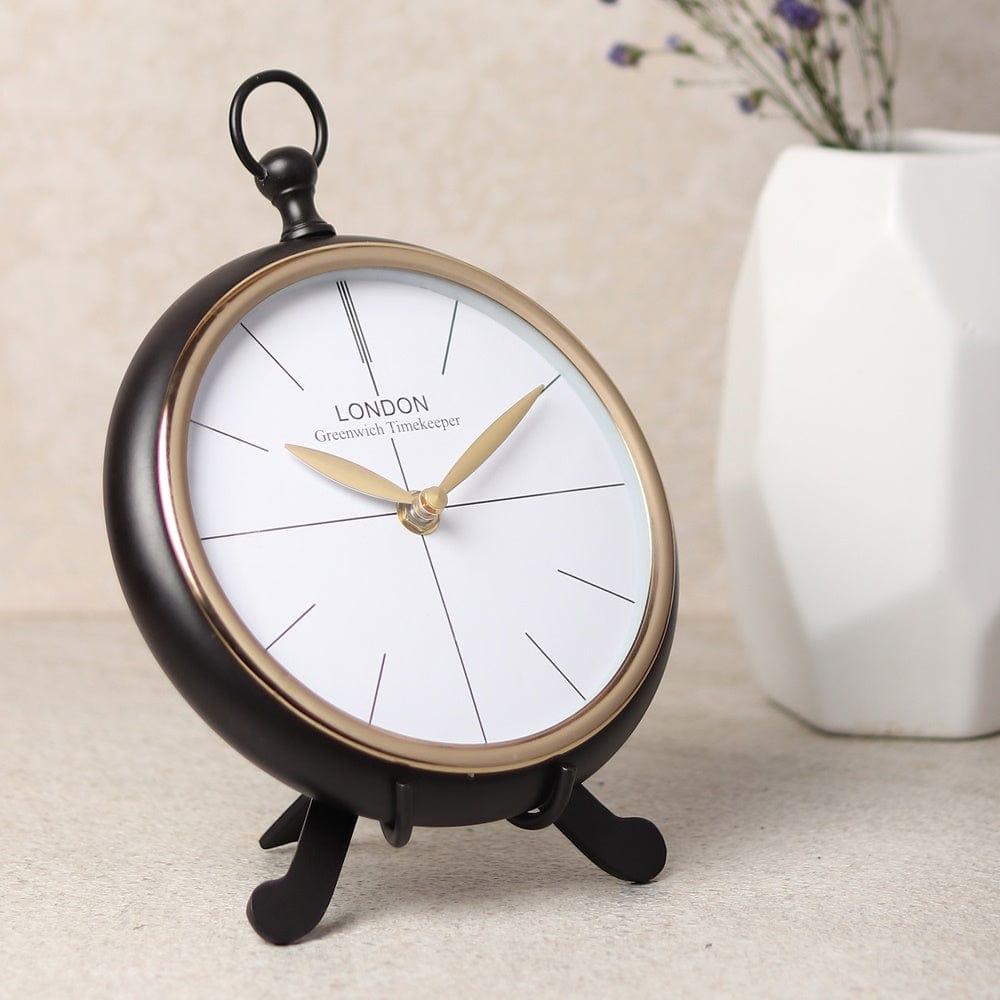 Regal Standpoint Table Clock Black - Ouch Cart