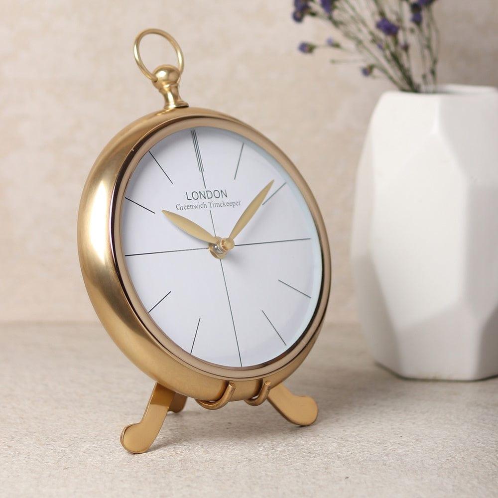 Regal Standpoint Table Clock Gold - Ouch Cart