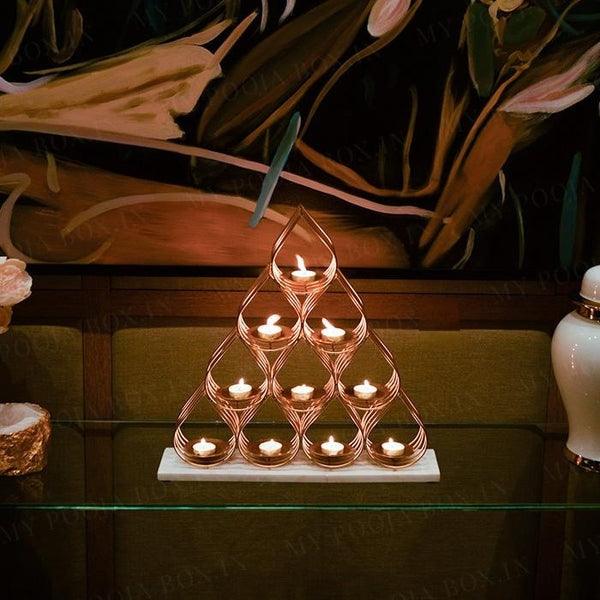 heart diya stand sat of 10 - Ouch Cart