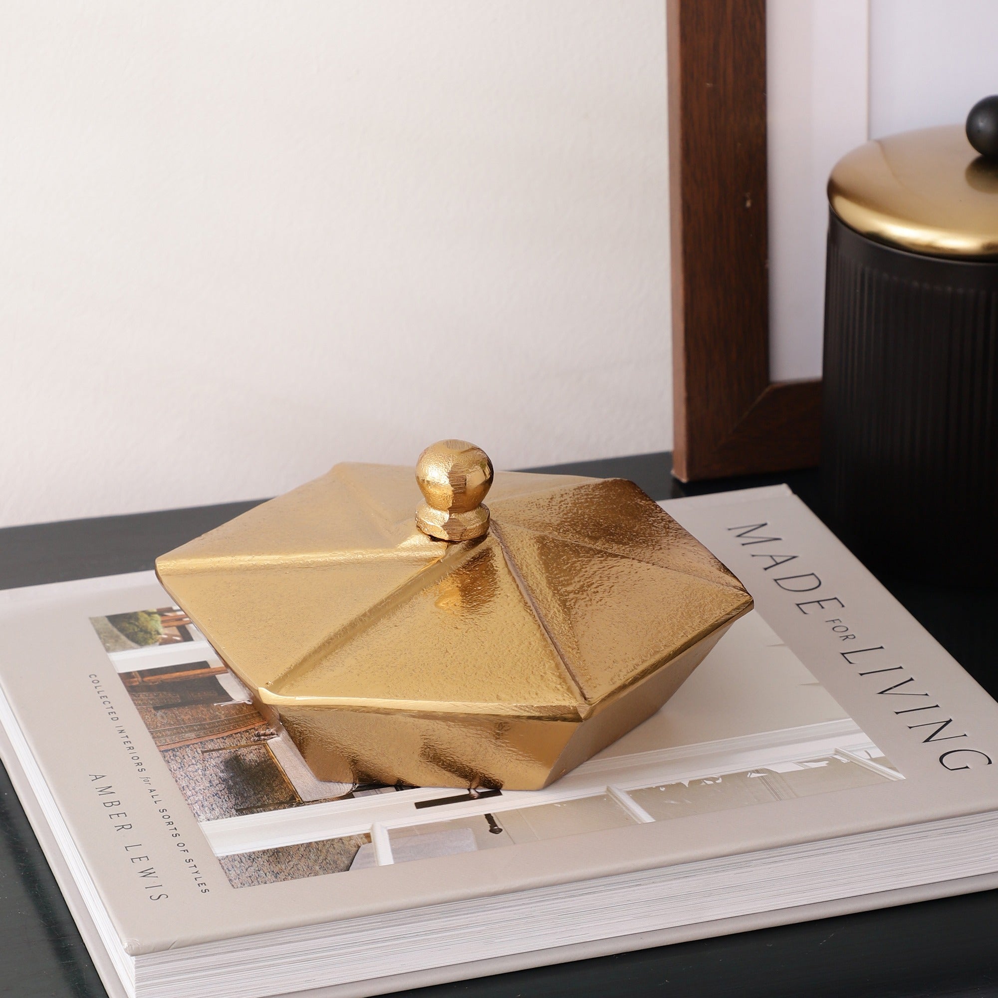 Keepsake Box in gold finish M.M.I. OVERSEAS