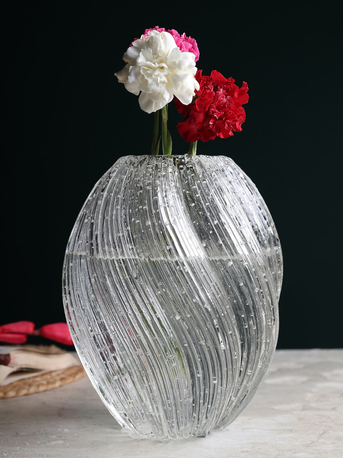 Lunara Night Glow Crystal Vase