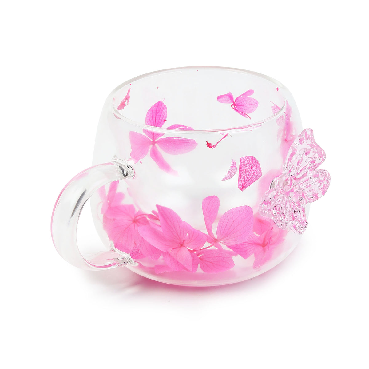 Titli Bloom Glass Mug Pink