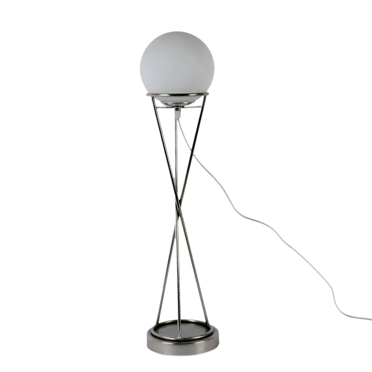 " Sybil's Orb" Silver by Décor de Maison silver table lamp in Pewter finish M.M.I. OVERSEAS