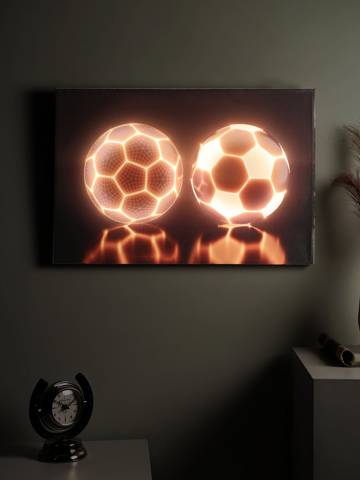 Soccer Ablaze LED Wall Art M.M.I. OVERSEAS