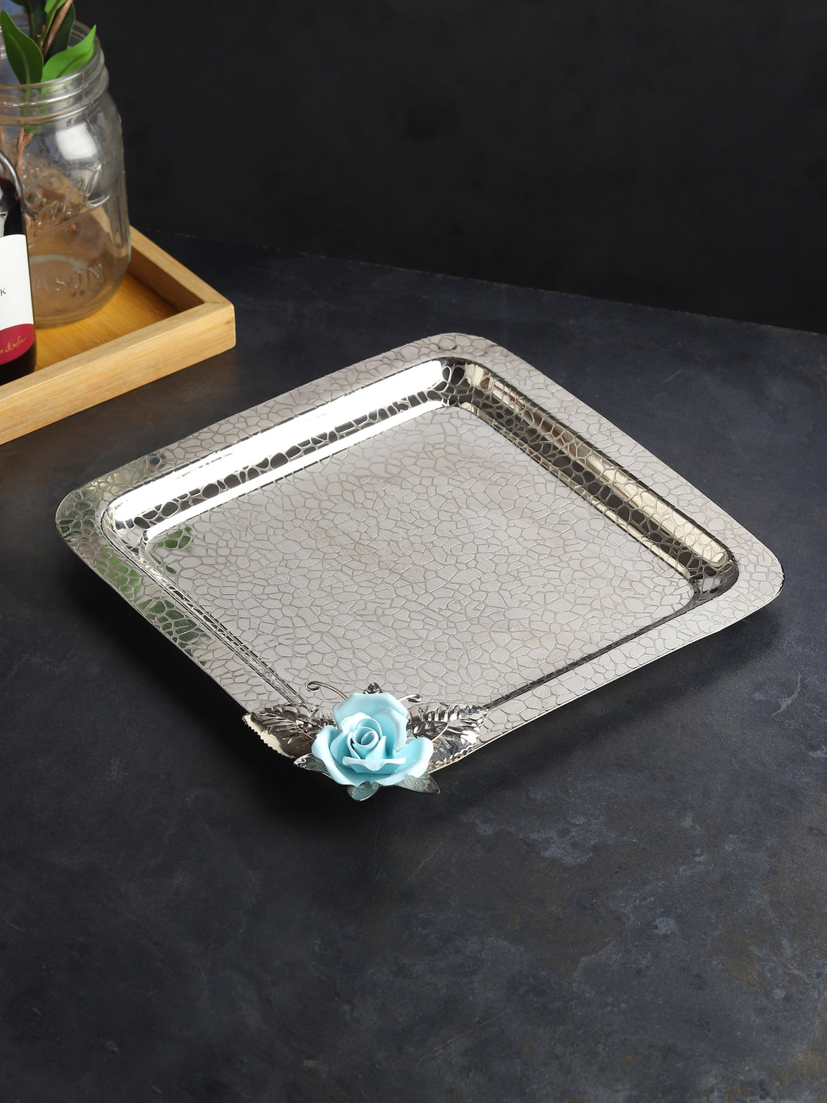 Petal Eclat Pink Square Tray