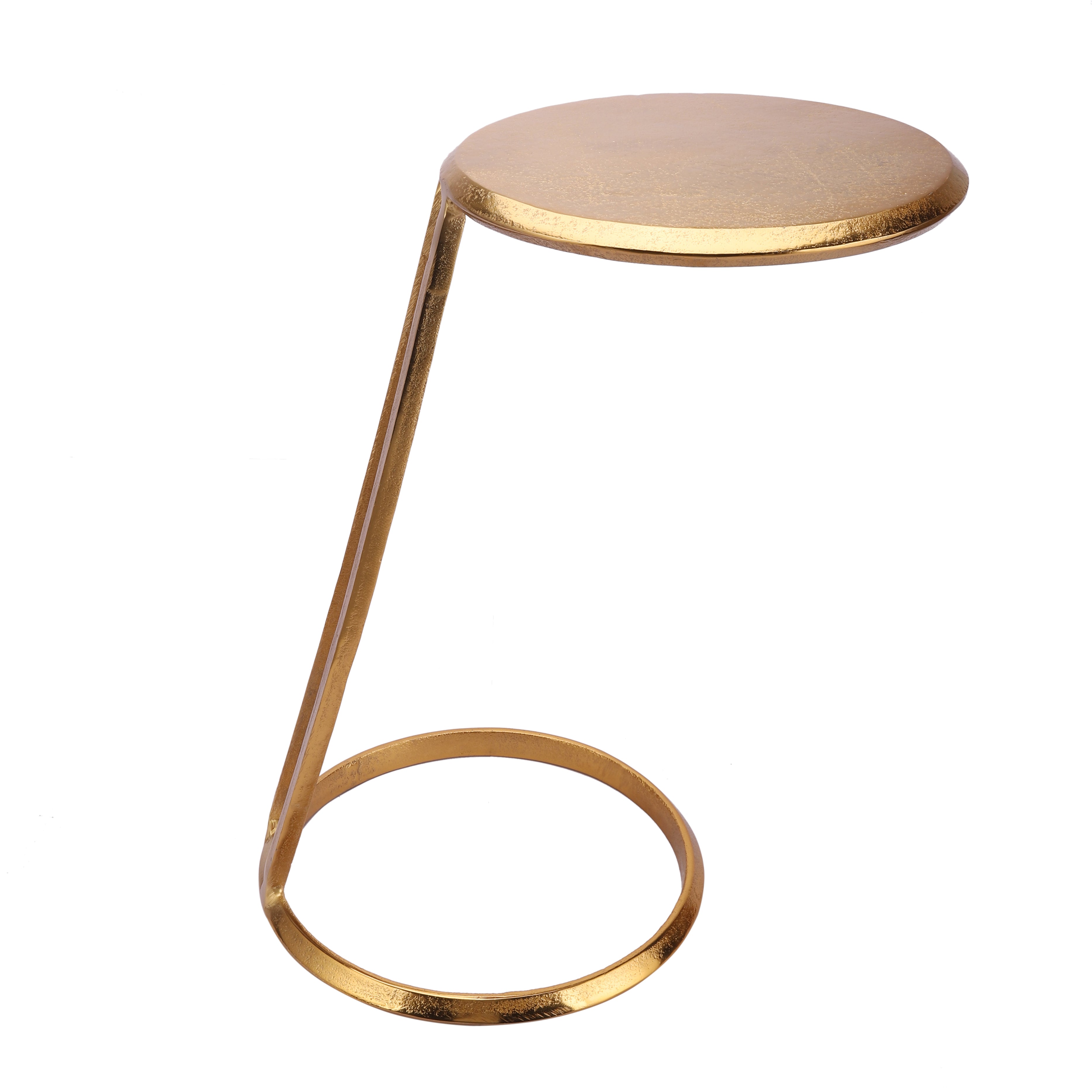 Slanted Nesting Tables by Décor de Maison in Raw Antique Gold Finish small size - OUCHCART