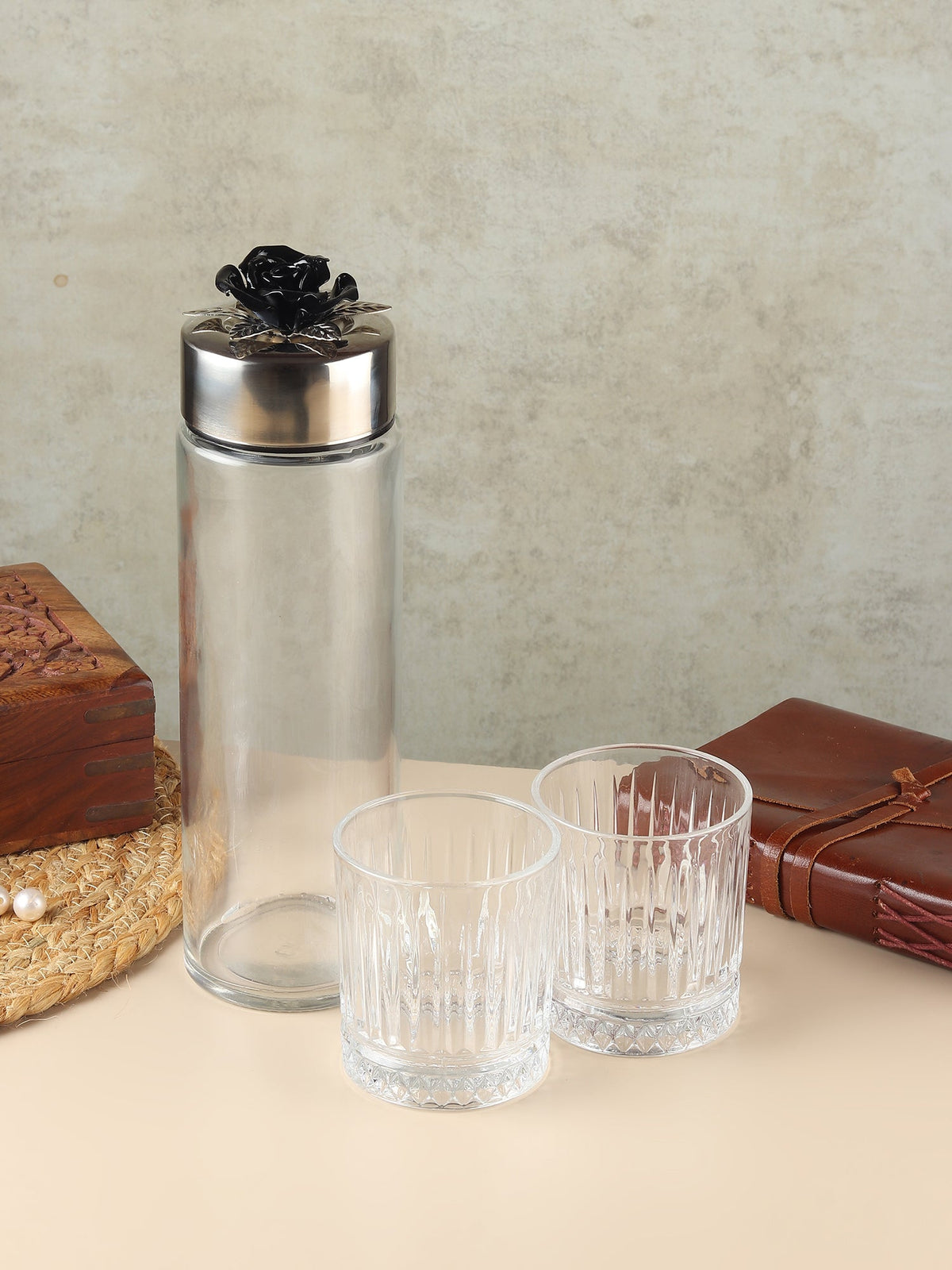 Petal Eclat Bottle & Glass Set Ouch Cart