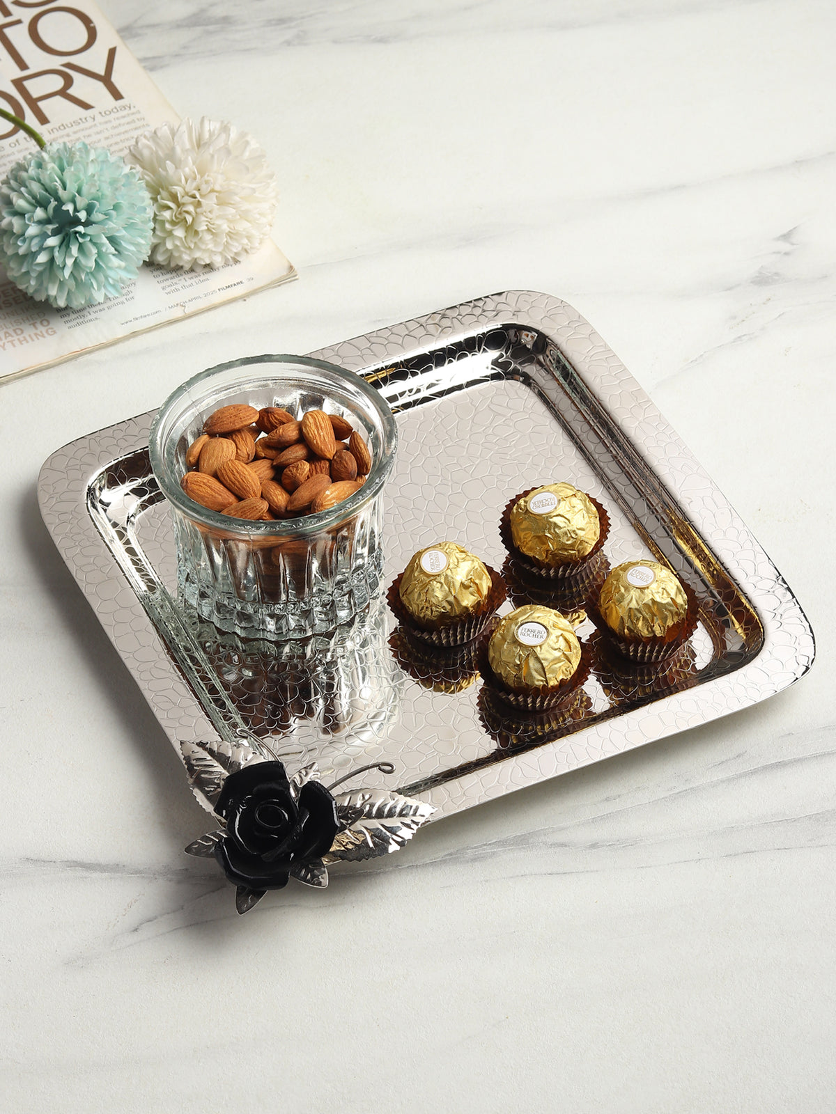 Petal Eclat Pink Square Tray