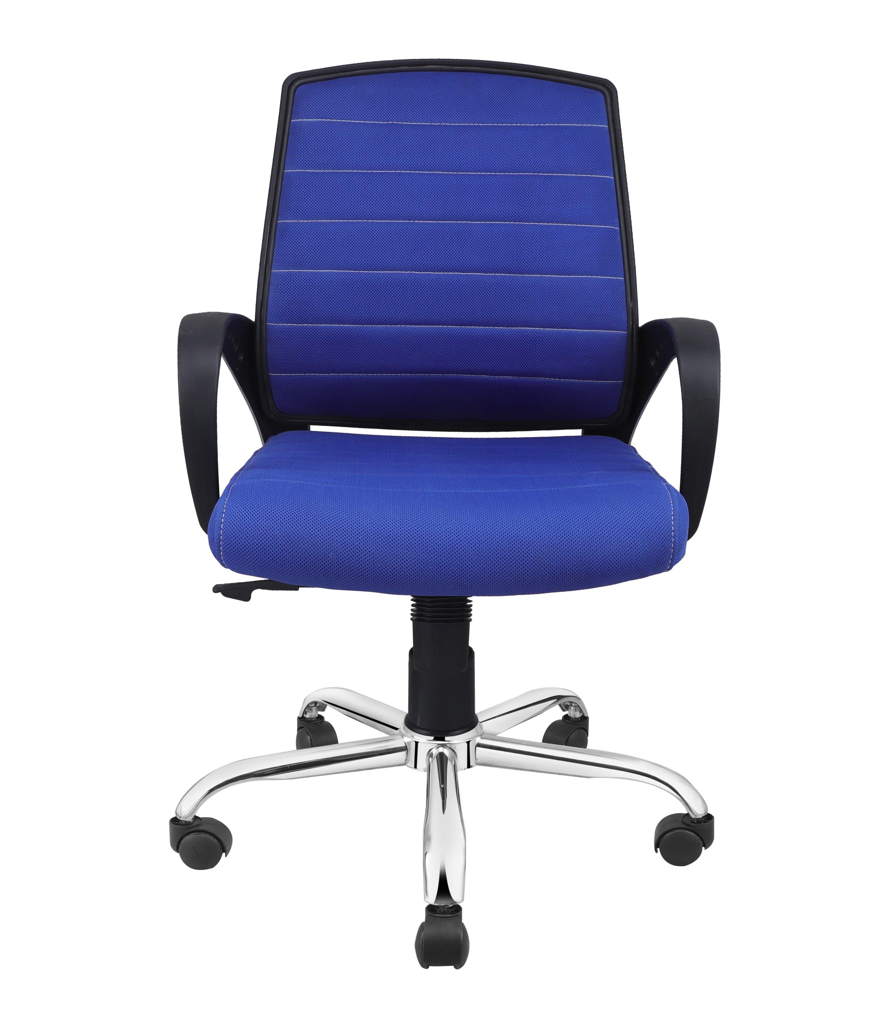 Smart Ergonomic Chair With Breathable Blue Mesh Fabric - Ouch Cart