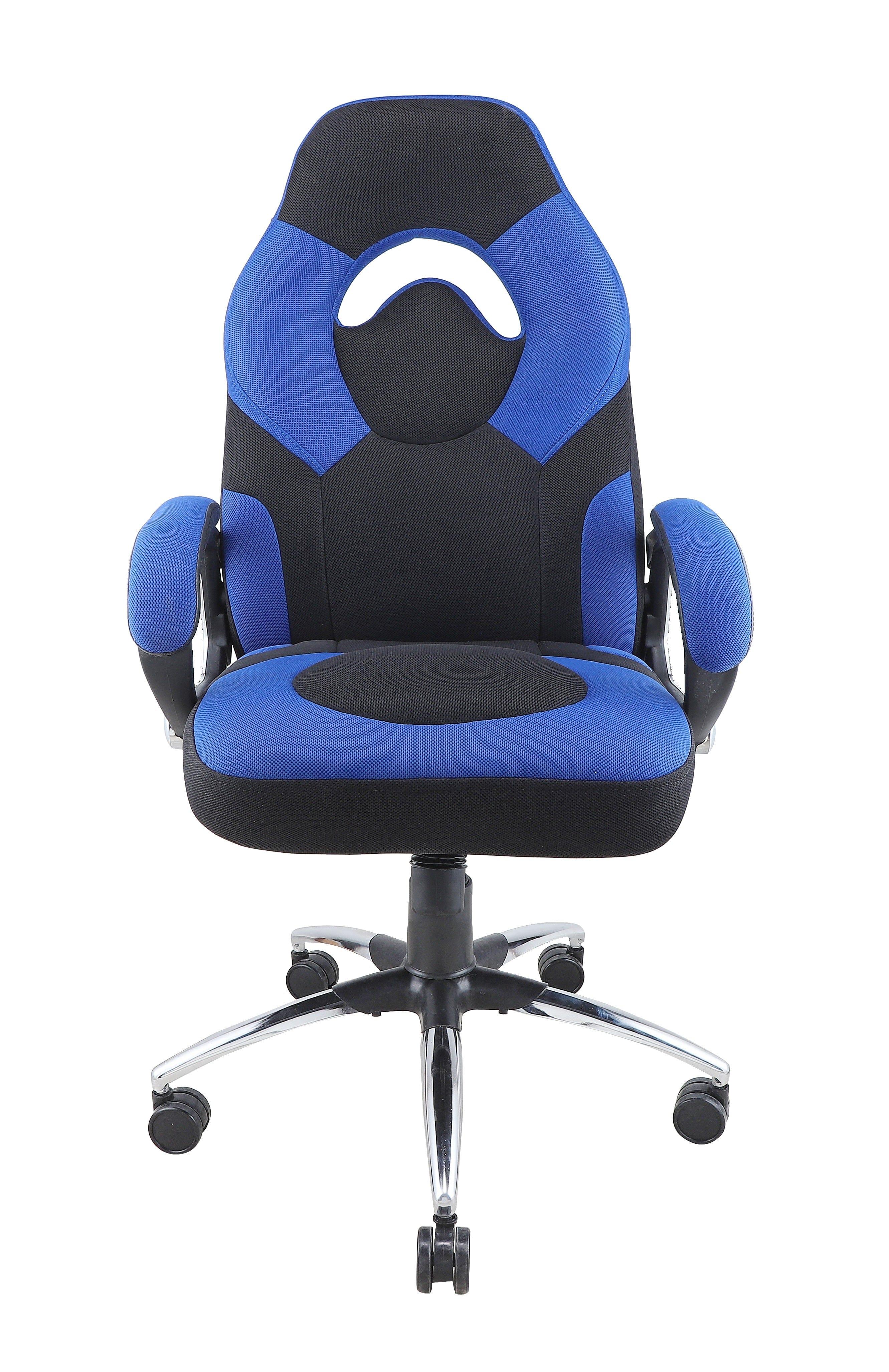 Adiko Breath Series - Front Breathable Mesh Fabric - Blue / Black - Ouch Cart