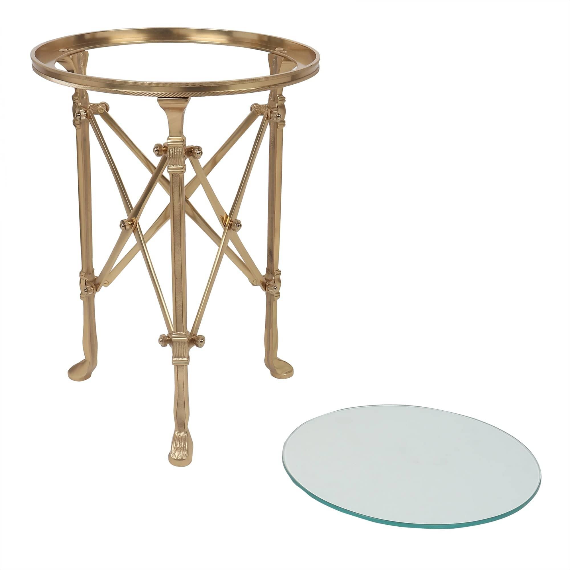 knobbed Metal Weave Table - Ouch Cart