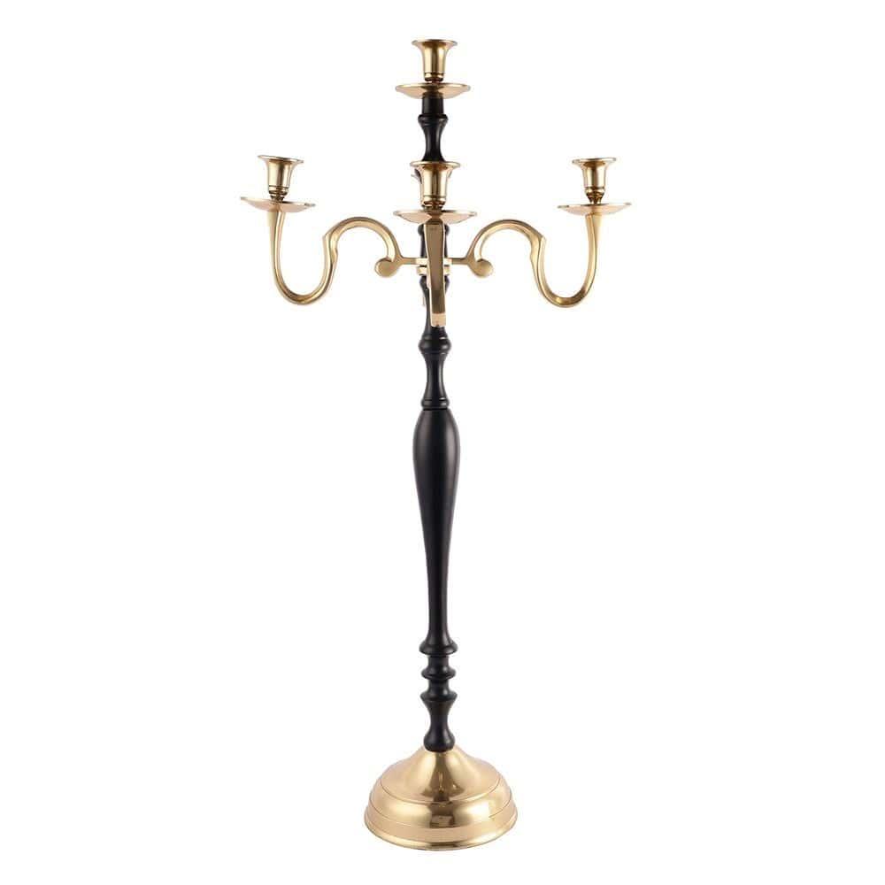 Tree of Life Candle Holder Black & Gold - Ouch Cart