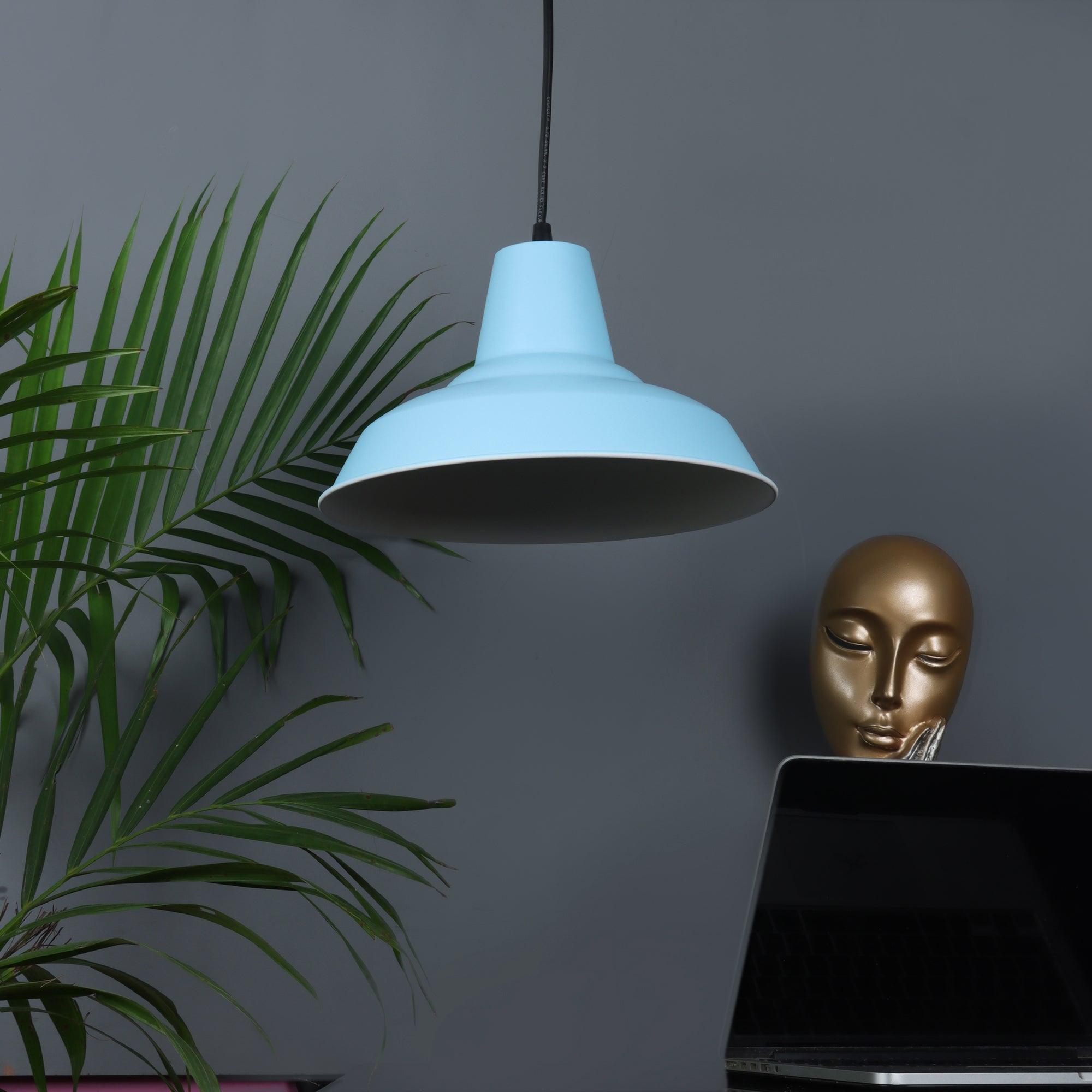 1965 Monging Blue Hanging Light by SS Lightings - Ouch Cart