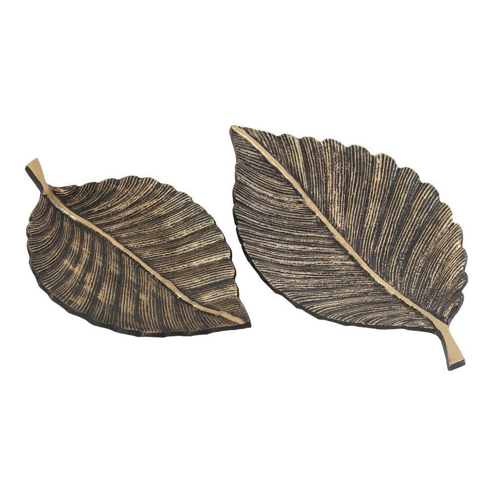 Leafy Affair- the Black Gold Tray set - Ouch Cart