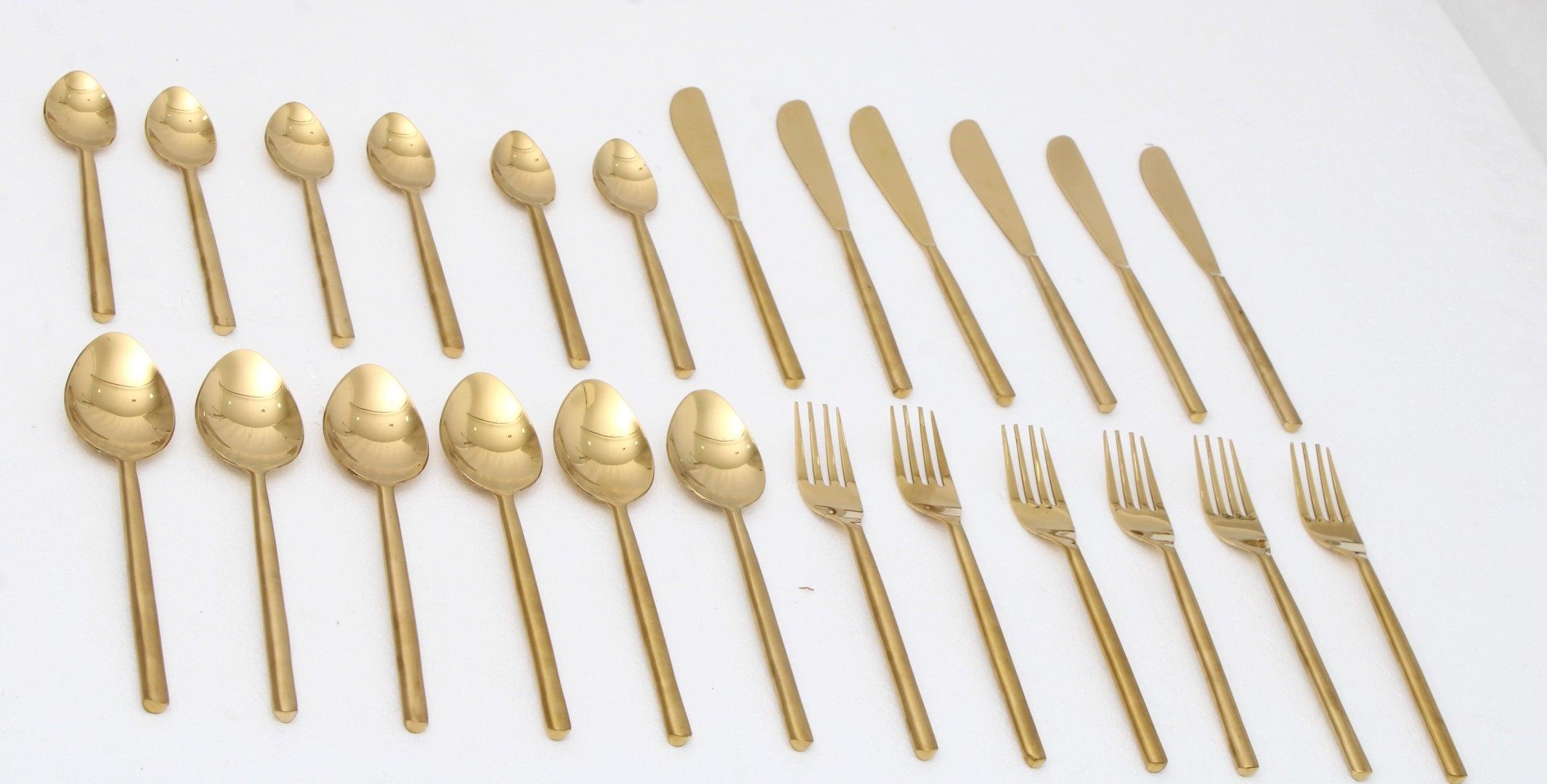 Radiant Reflections Gold Cutlery Set - Ouch Cart