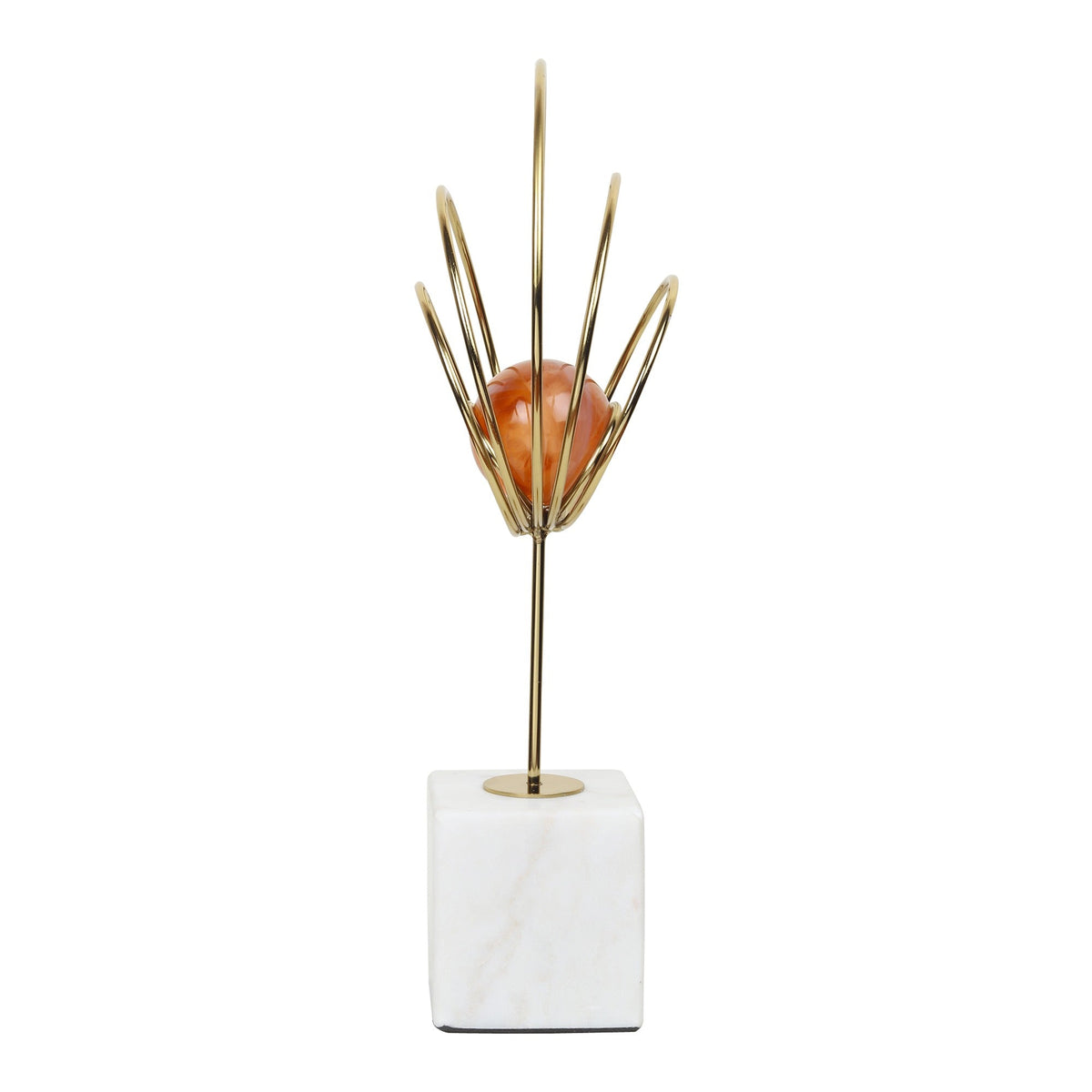 Aurora Silver Rings Accent Piece Peach M.M.I. OVERSEAS