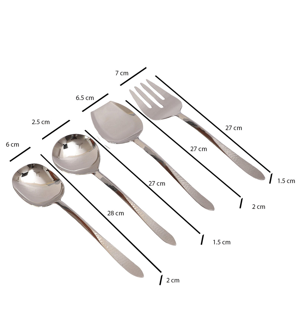 Dune Hammered Serving Set M.M.I. OVERSEAS