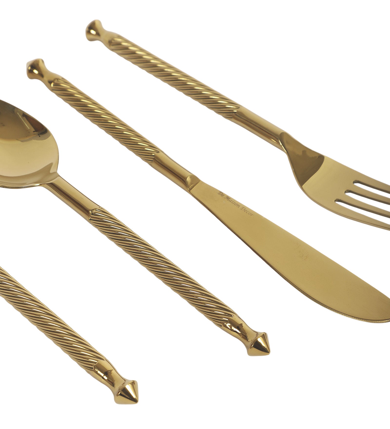 Brio Cutlery set Gold - OUCH CART | Kitchen & Dining