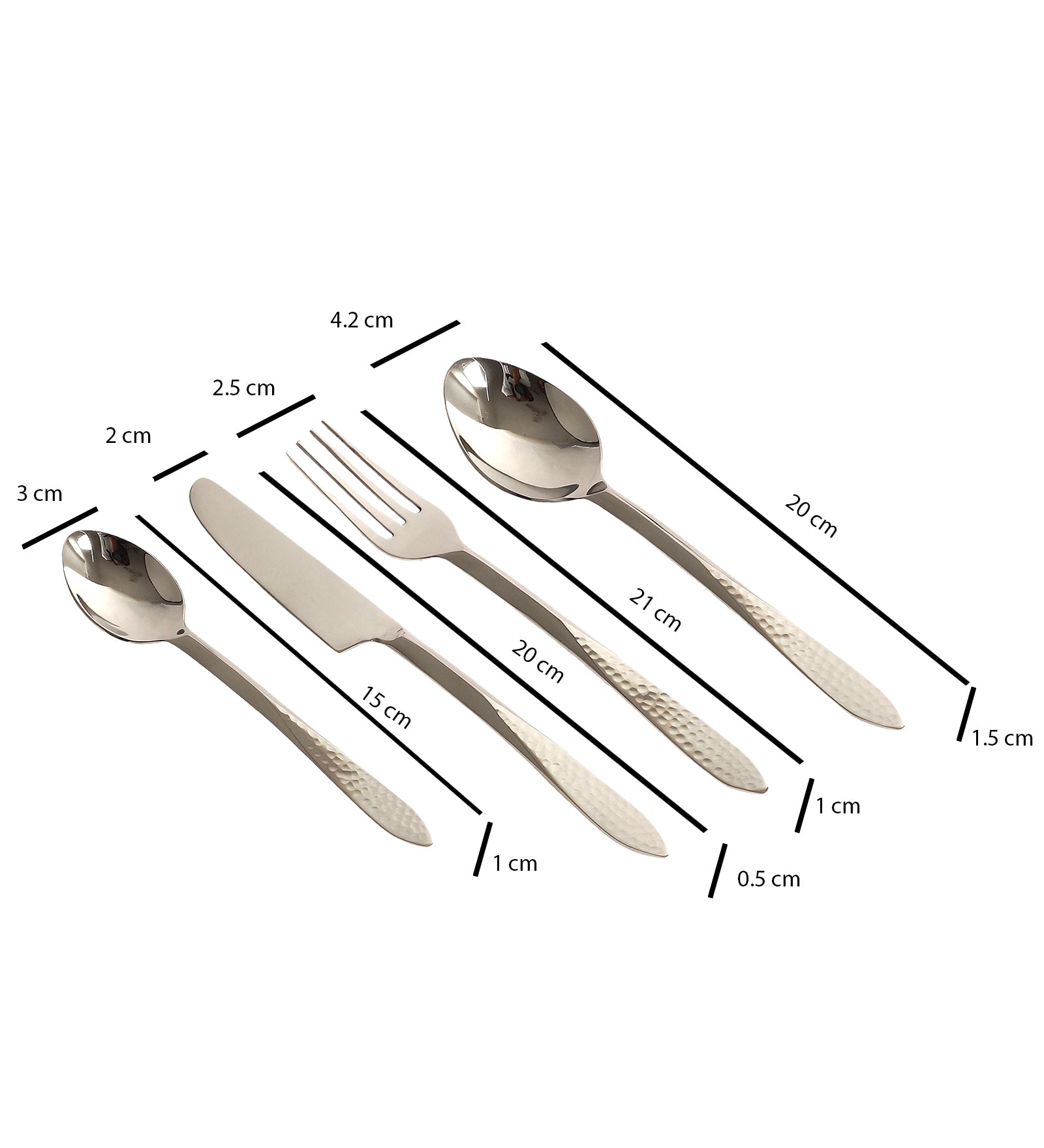 DUNE HAMMERED CUTLERY set - OUCH CART | Kitchen & dining