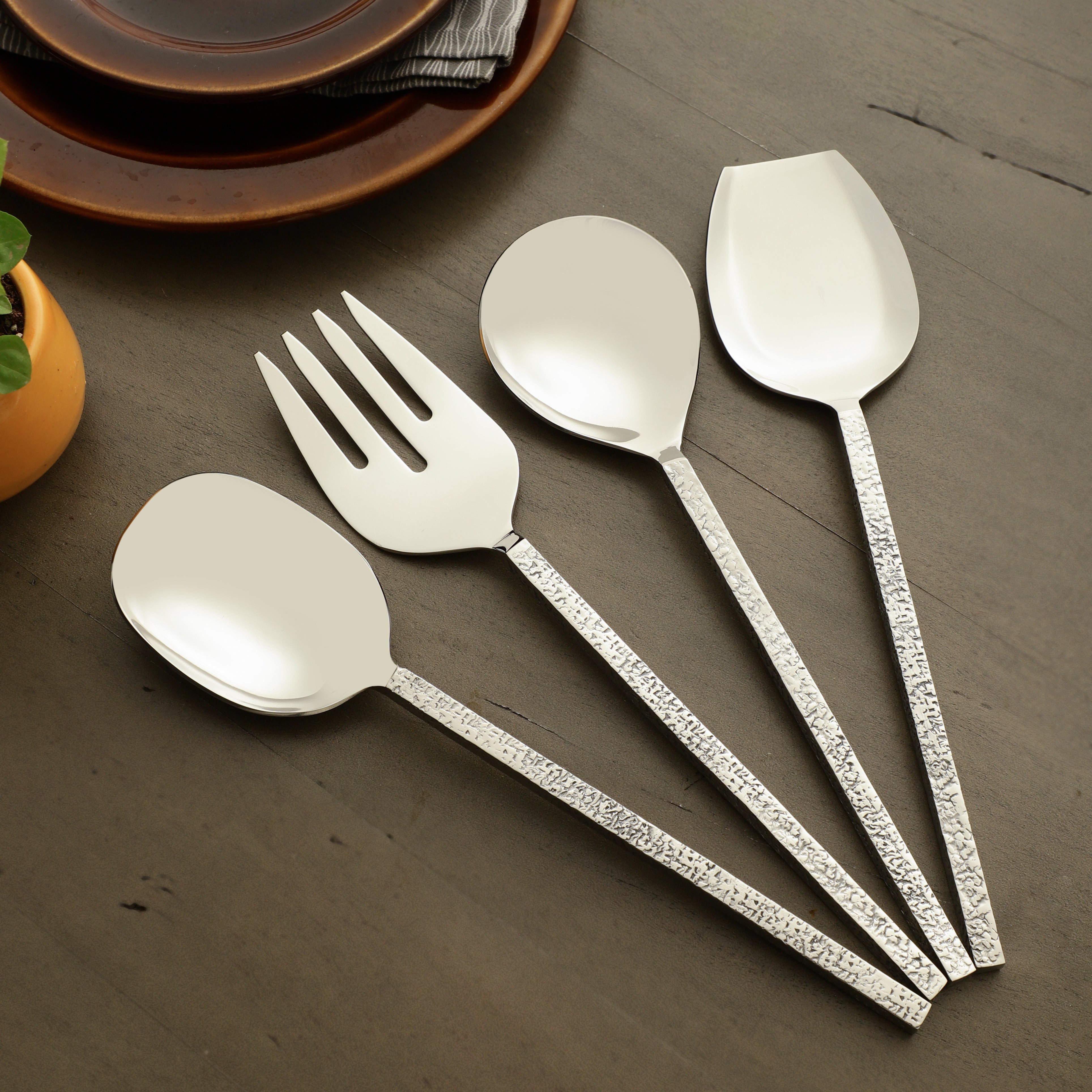 Ember Texture Serving Set - OUCH CART | Kitchen & dining