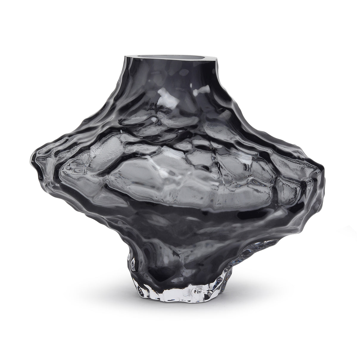 Magma Rise Black Crystal Vase