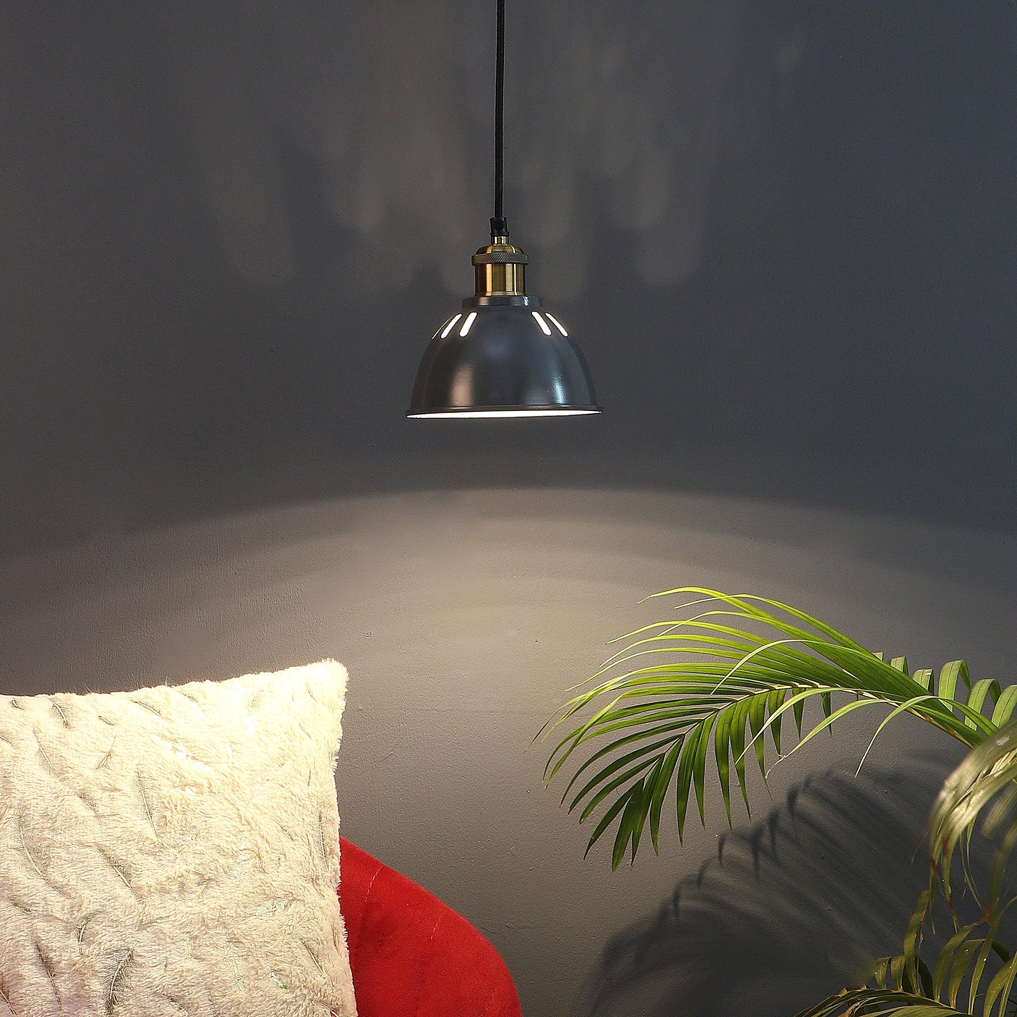 Darnar Grey Metal Hanging Light by SS Lightings - Ouch Cart